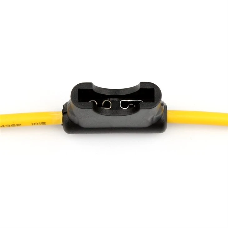 Car Fuse Holder with 16 Gauge Wire Leads